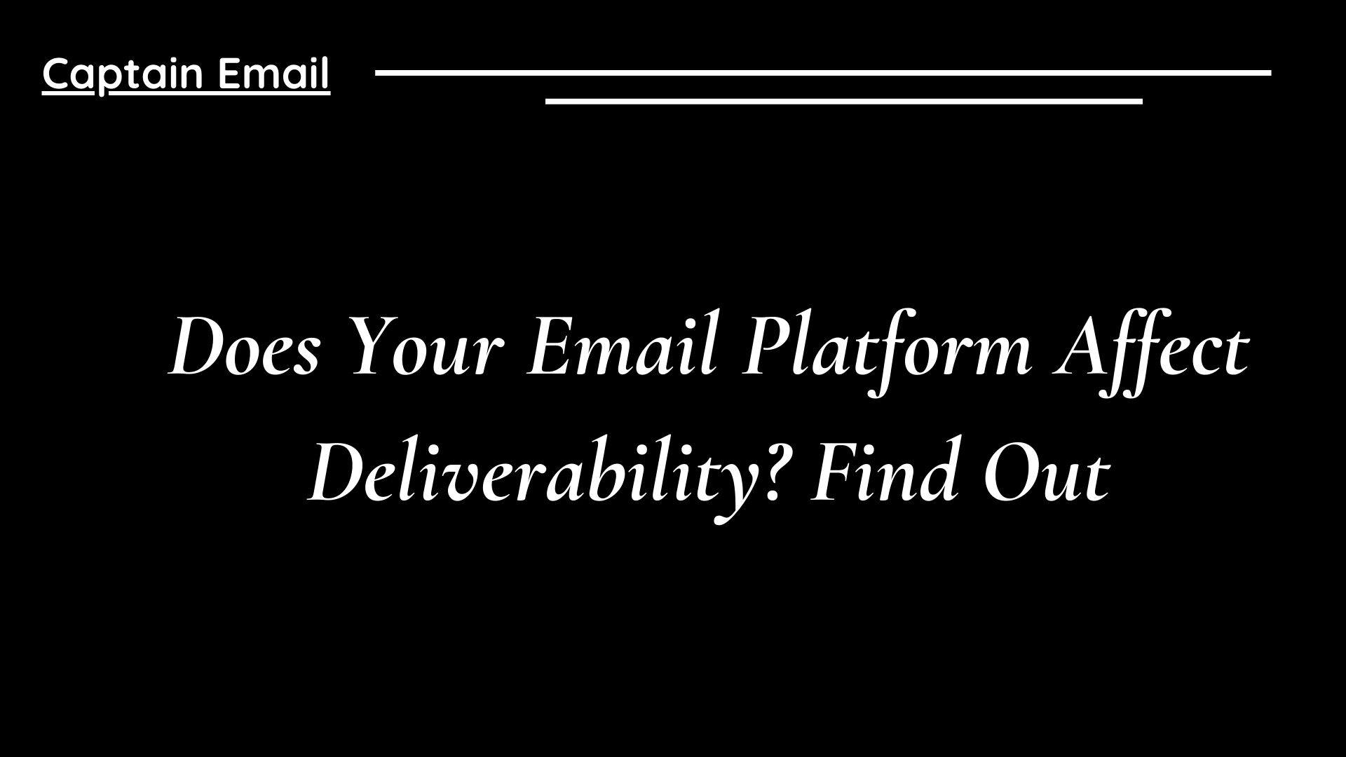 Does Your Email Platform Affect Deliverability? Find Out